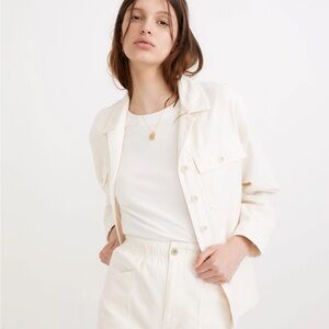 Madewell Drakefield Shirt-Jacket in Ecru White / Cream Size XS